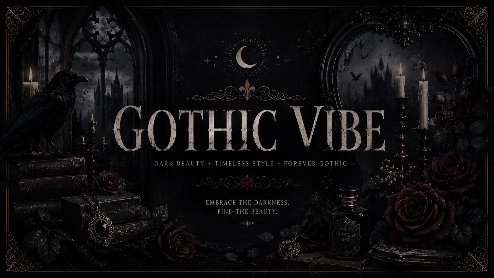Gothic vibe 🐦‍⬛🌹🪦